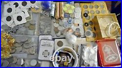 Collection Lot Gold Silver Brass Coins Dollars lot (255 1966) Updated 11/30/20