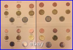 Complete 96 Coin Euro Collection Dansco Album Paper Money Specimens COA
