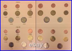 Complete 96 Coin Euro Collection Dansco Album Paper Money Specimens COA