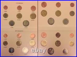 Complete 96 Coin Euro Collection Dansco Album Paper Money Specimens COA