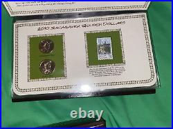 Complete Collection Uncirculated Sacagawea Golden Dollars 2000-2021 Stamps PCS