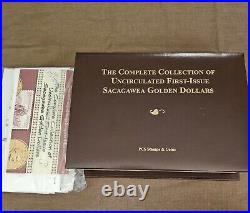Complete Collection of Sacagawea Gold Dollars First Issue 2000-2015 With Stamps