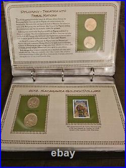 Complete Collection of Sacagawea Gold Dollars First Issue 2000-2015 With Stamps
