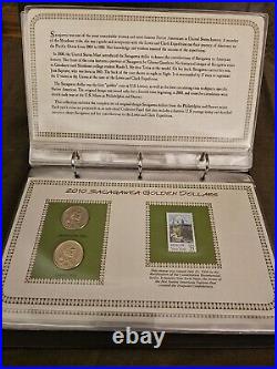 Complete Collection of Sacagawea Gold Dollars First Issue 2000-2015 With Stamps