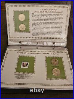 Complete Collection of Sacagawea Gold Dollars First Issue 2000-2015 With Stamps