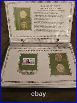 Complete Collection of Sacagawea Gold Dollars First Issue 2000-2015 With Stamps