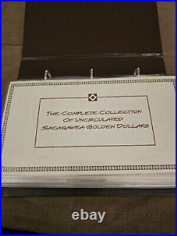 Complete Collection of Sacagawea Gold Dollars First Issue 2000-2015 With Stamps