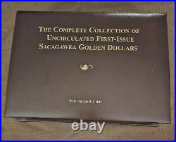 Complete Collection of Sacagawea Gold Dollars First Issue 2000-2015 With Stamps