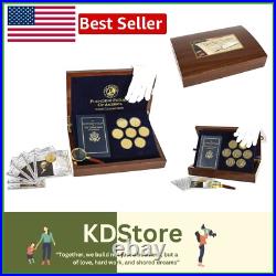 Complete Franklin Mint Founding Fathers Coin Collection Visual History Set