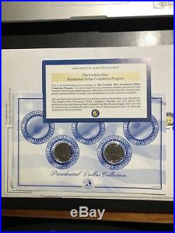 Complete Proof Presidential Dollar Coin Collection 39 Gold Plated And 2 Platinu