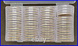 Complete Set of 58 Disney World 50th Anniversary Golden Medallion Coins