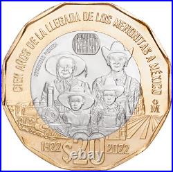 Complete commemorative collection of 7 new Mexican 20 peso coins