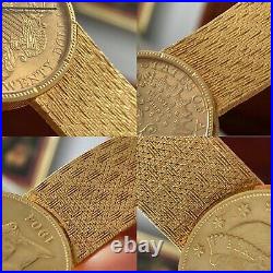 Corum AUTOMATIC Coin 1904 $20 Dollars Full Gold Watch / HERITAGE COLLECTION SET