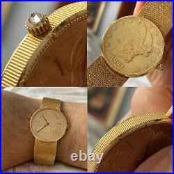 Corum AUTOMATIC Coin 1904 $20 Dollars Full Gold Watch / HERITAGE COLLECTION SET