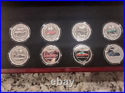 Corvette Proof Coin Collection 99.9% pure silver with 24k Gold plated reverse