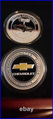 Corvette Proof Coin Collection 99.9% pure silver with 24k Gold plated reverse