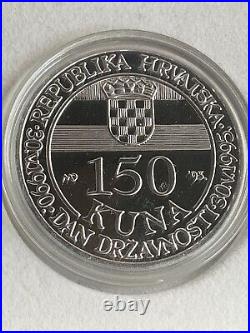 Croatia 1990-1995 Gold Silver Kuna Coin Set Anniversary Independence Hrvatska