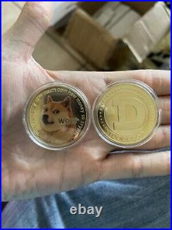 Crypto Tangible Coins? 8 Count Doge gold, Doge Silver, Doge Painted, TTM, SHIB