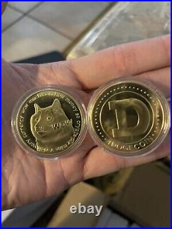 Crypto Tangible Coins? 8 Count Doge gold, Doge Silver, Doge Painted, TTM, SHIB