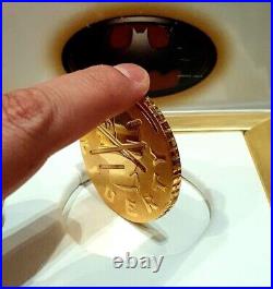 DC Batman TAS TWO FACE'S COIN Prop Replica Gold Edition