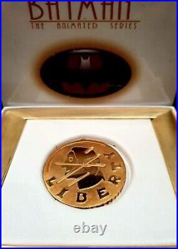 DC Batman TAS TWO FACE'S COIN Prop Replica Gold Edition