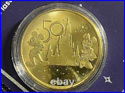 DISNEY 50th ANNIVERSARY COMMEMORATIVE MEDALLION COIN COMPLETE SET OF 58 RARE