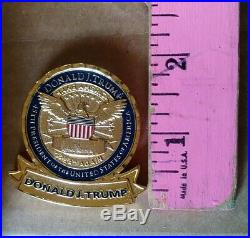 DONALD J TRUMP CHALLENGE COIN PERSONAL PRESIDENT WHITE HOUSE GOLD Item #10000
