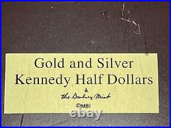 Danbury Mint 24k Gold &. 999 Silver John F. Kennedy 50 Half Dollar Collection