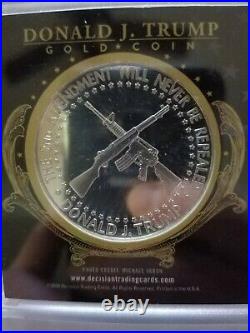 Decision 2020 Donald Trump 1/1 Gold Coin Right To Bear Arms Grail One of One SSP