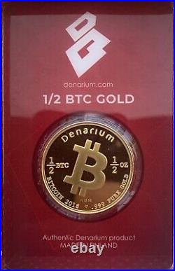 Denarium bitcoin 24k gold coin physical bitcoin