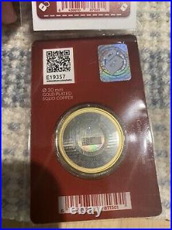Denarium bitcoin 6 Coin Listing 3 Rares 3 Comon 1 Is 0.999 Pure Gold Out Of 6