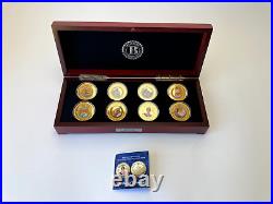 Diana Princess Legacy GOLD PROOF Complete 8 Coin Set Bradford Mint Lady Di
