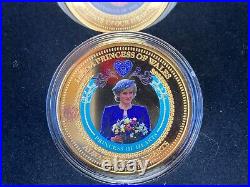 Diana Princess Legacy GOLD PROOF Complete Set Coin Bradford Mint Lady Di