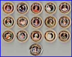 Diana Princess of Wales Legacy Gold Proof Collection 16 Coins in Custom Boxes