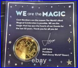 Disney 50th Anniversary Golden Medallions COMPLETE Set 57 + Cast Exclusive Coins
