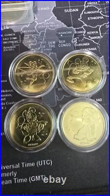 Disney 50th Anniversary Golden Medallions COMPLETE Set 57 + Cast Exclusive Coins