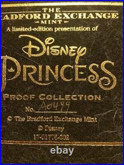 Disney Bradford Disney Princess Collection 24k Gold Plated Coin Set Of 12