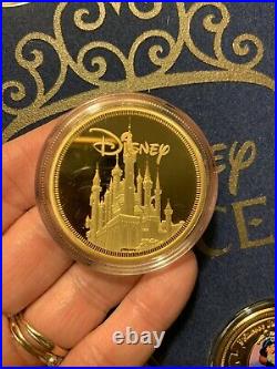 Disney Bradford Disney Princess Collection 24k Gold Plated Coin Set Of 12