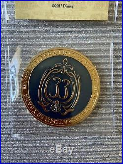 Disney Disneyland Club 33 Challenge Gold Coin 50th Anniversary Members Only NEW
