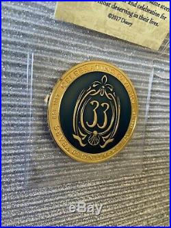 Disney Disneyland Club 33 Challenge Gold Coin 50th Anniversary Members Only NEW