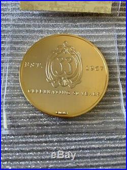 Disney Disneyland Club 33 Challenge Gold Coin 50th Anniversary Members Only NEW