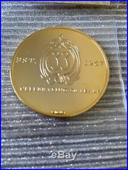 Disney Disneyland Club 33 Challenge Gold Coin 50th Anniversary Members Only NEW