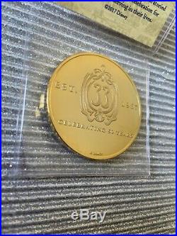 Disney Disneyland Club 33 Challenge Gold Coin 50th Anniversary Members Only NEW