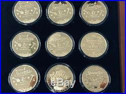 Disney LE SNOW WHITE 24Kt Gold Overlay Coin Set 70th Anniversary Set