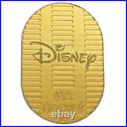 Disney Mickey Mouse Gold Coin Koban 24k 10g Japan limited collectable