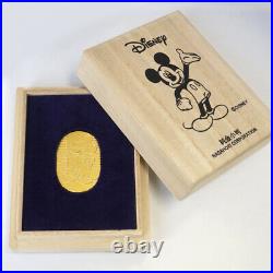 Disney Mickey Mouse Gold Coin Koban 24k 10g Japan limited collectable