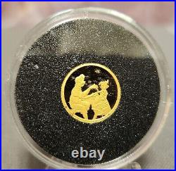 Disney Pinocchio 50th Anniversary Six 1/10 Troy Oz Gold Coin Collectors Proofset