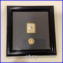 Disney Scrooge McDuck Artwork LE Commemorative Stamp and Gold Coin 917/1000