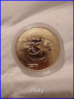 Disney Tangled Commemorative Gold Coin 50th Animated Motion Picture