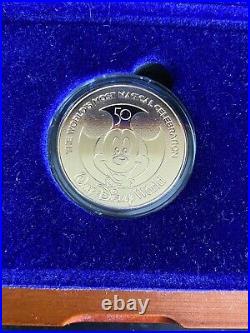 Disney World 50th Anniversary 24kt Gold Plated Commemorative Coin LE 4000